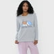 thumbnail image 3 of Pijama Mujer Largo Algodón Print Gris Corona, 3 of 5