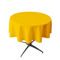 La Linen - Mantel La, Lino, Poliéster, Popelina, Lavable, 147 Cm, Color Amarillo