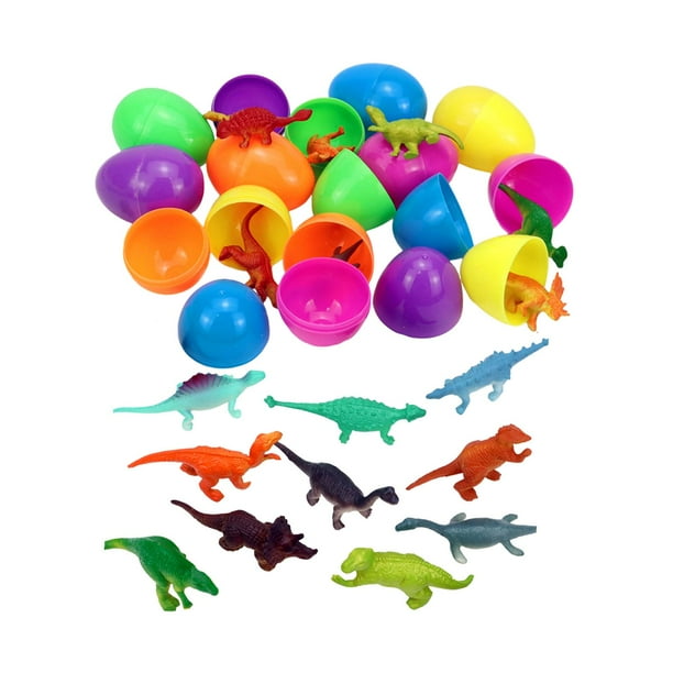 Huevos De Dinosaurio Juguetes Cesta De Huevos De Pascua Rellenos Para Niños Niñas 12 Piezas