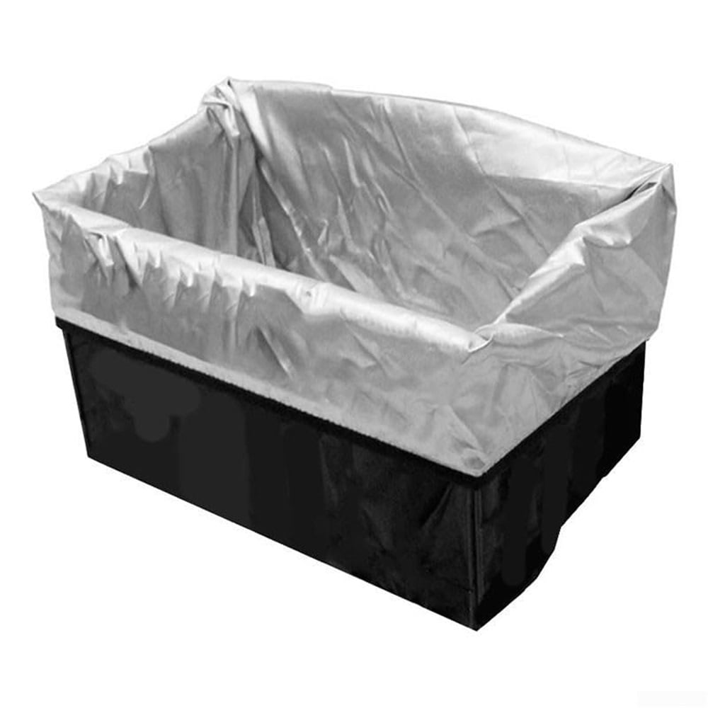 Xusx111 - Cesta De Bicicleta Wiel Con Cubierta Impermeable De Forro, Cesta De Bicicleta Plegable Fácil De Instalar En El Manillar Delantero O El Estante Trasero Para El Picnic De Compras De Comestible