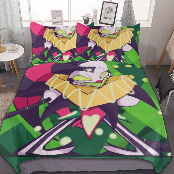 Helluva Boss Fizzarolli 3 Pieces Bedding Sets Soft Comforter Sets Decor Bedroom Gifts