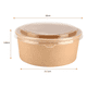 thumbnail image 2 of 50 bowl kraft bowl para ensalada con tapa ecologico 1300ml, 2 of 3