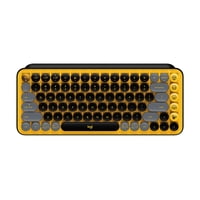 Teclado Mecanico Logitech Pop Keys Black Yellow Con Emojis Negro