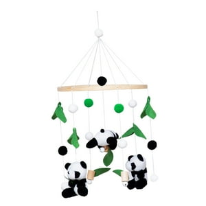 Genérico - Juguete Móvil Para Bebé Con Forma De Panda Para Cuna, Juguete De Madera Hecho A Mano Para Cuna, Bonito Carillón De Viento, Estilo B
