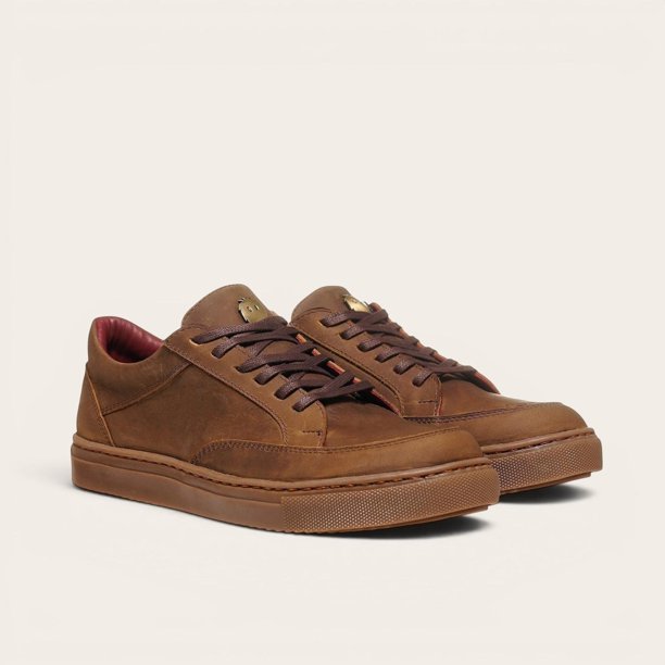 Zapatilla de Cuero Urbana La Campana OLKI - Café/Cristal marron 43