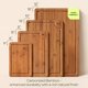 thumbnail image 2 of Juego de 4 tablas de cortar de bambú ROYAL CRAFT WOOD, 2 of 8