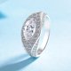thumbnail image 2 of Anillo de Moissanita Anillo de Compromiso Marquesa para Mujer 1 Uds Color D Claridad VVS1 Anillos de Moissanita de Plata Esterlina 925 para Mujer Talla 5-9, 2 of 9