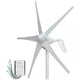 thumbnail image 1 of Juego de generador de turbina eólica de 400W 24V con 5 cuchillas, juego de generador de viento con controlador de carga, generador de energía eólica para marina, RV, hogar, generador de viento, 1 of 8