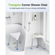 thumbnail image 2 of Silla de ducha FULLOT triangular con capacidad de 400 libras para personas mayores, 2 of 9