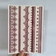 thumbnail image 1 of 1 sheet Waterproof and Sweatproof Temporary Tattoo Sticker for Women - Lace Hollow Pattern Design, 1 of 3