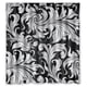 thumbnail image 1 of Cortina de ducha abstracta floral con ganchos, tamaño 66 x 72 pulgadas, 1 of 3
