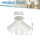 thumbnail image 2 of Divisor de Conducto Doble Wye Uxcell, Adaptador de Conector de Tubería de Conducto 4", 2 of 6