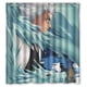 thumbnail image 1 of Cortina de ducha BLEACH, juego de cortinas de baño con ganchos, tamaño 66 x 72 pulgadas, 1 of 3
