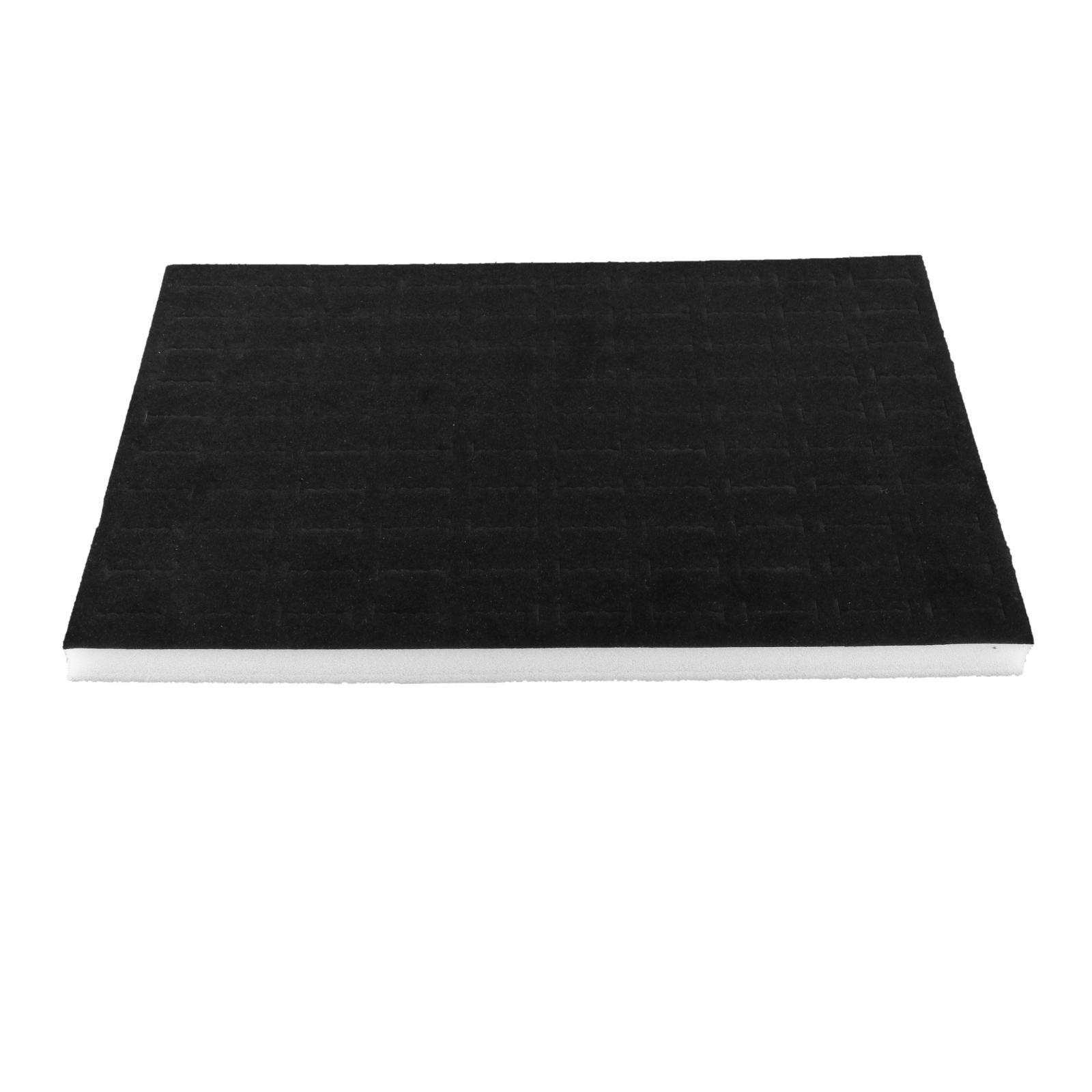 Magideal - Almohadilla De Inserción Para Exhibición De Anillos, Forro Para Caja De Almacenamiento De Anillos, Práctica Bandeja Portátil Para Exhibición De Anillo Felpa Negra