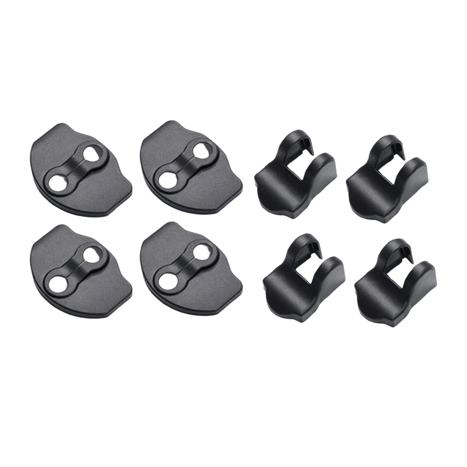 Ioensy - 8 Uds. Cubiertas De Tapón De La Cubierta De La Hebilla De La Cerradura De La Puerta Del Coche Para El Modelo Y De Tesla