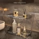 thumbnail image 2 of 1pc Light Luxury Acrylic Storage Rack, Double-layer Toilet Washstand Cosmetic Storage Box, Bathroom Desktop Skin Care Products Storage Rack, 2 of 4