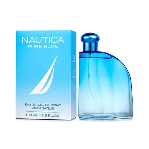 Perfume Para Hombre Nautica Pure Blue Edt 100 Ml - Fresco Y Marino Con Notas Energéticas