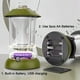 thumbnail image 3 of USB Rechargeable LED Camping Lantern Stepless Adjusted AA Battery Powered Retro Camping Lights Hanging Green Candle Lamp Portable Waterproof Outdoor Tent Bulb Emergency Lighting, 3 of 4