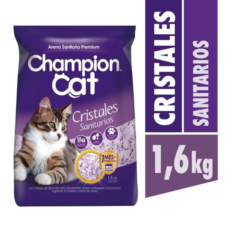 Champion Cat Arena Sanitaria Cristalizada 1.6Kg.
