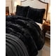 thumbnail image 3 of Set Cobertor De Invierno Peludo King 250x270cm Negro, 3 of 4