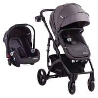 Bebesit - Coche Cuna Travel System Explorer Lx Negro