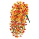 thumbnail image 4 of Flores artificiales colgantes de para decoración del hogar, plantas colgantes realistas, flores falsas para patio, césped, hogar y exteriores. Amarillo naranja, 4 of 5