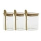 thumbnail image 1 of Set 3 Frasco Contenedor 900mL 10cm Cuadrado Cuchara Bambú, 1 of 3