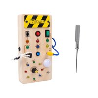 Bothyi - Interruptor De Luces Tablero Ocupado Juguetes Con Botones Edad 3 + Habilidad Motora Fina Para Niños Pequeños