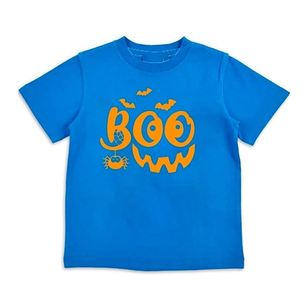 Polera Halloween Boo Terror Niño Niña