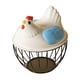 thumbnail image 5 of Cesta Para Huevos De Gallina, Bonita Cesta De Alambre De Metal Para Guardar Huevos De Gallina Para Encimera, Con Rayas Azules Y Negras, 5 of 5