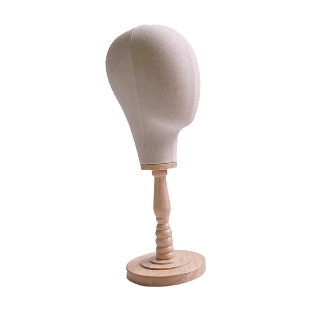 Cabeza de Maniquí de lona, modelo de cabeza de muñeca, modelo cosmético portátil de alta resistencia, sombrero, soporte para pelucas para auriculares,