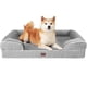 thumbnail image 1 of Cama ortopédica para perros EHEYCIGA, impermeable, viscoelástica, gris, 1 of 3