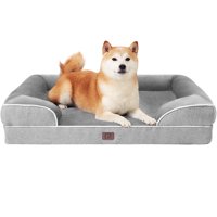 Cama Ortopédica Para Perros Eheyciga, Impermeable, Viscoelástica, Gris
