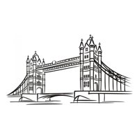 Rienda Libre Graphics - Decomural Tower Bridge London Landmark Ws-18552