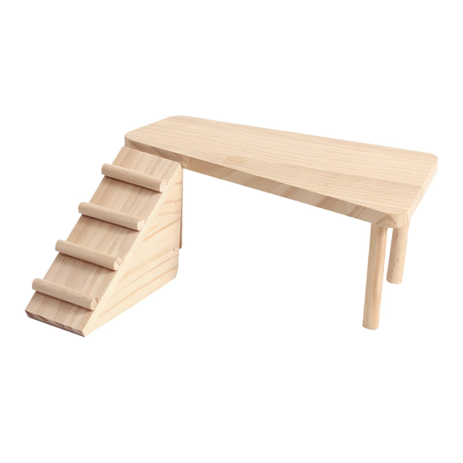 Plataforma Para Hámster Con Escalera, Cabaña De Madera Para Hámster, Jerbos, Lemmings, Ratas, Estilo A