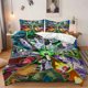 thumbnail image 1 of 3pcs Teenagers And Alien Heroes Themed Bedding Three-Piece Set Duvet Cover Pillowcase Set Soft, 1 of 5