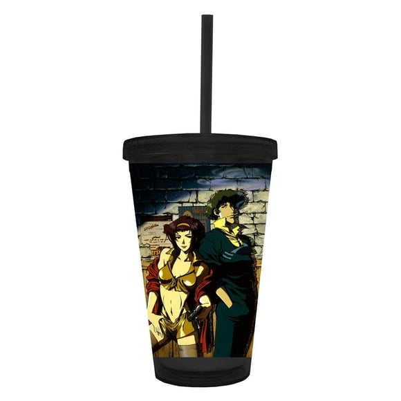 Taza de viaje Old Glory Cowboy Bebop Spike and Fey 473 ml
