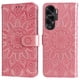 thumbnail image 4 of Funda tipo cartera FOXDOCK para Honor X50i 5G , diseño girasol en relieve, cuero PU, cierre magnético, soporte y tarjetero, 4 of 5