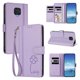 thumbnail image 2 of Funda Cartera Trébol para Xiaomi Redmi Note 9S 4G con Ranuras Tarjetas y Carga Inalámbrica Morado claro, 2 of 6