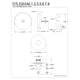 thumbnail image 2 of Tapón para tina Kingston Brass DTL5303A1 Made to Match, cromo, 2 of 2