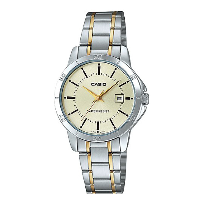 Reloj Analogo Plateado Casio Ltp-V004Sg-9A