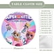 thumbnail image 2 of Supergatitos theme Fitted Round Tablecloths Elastic Edged Table Covers Waterproof Table Cloth For Kitchen Holiday Party Tables Decor 150cm, 2 of 6