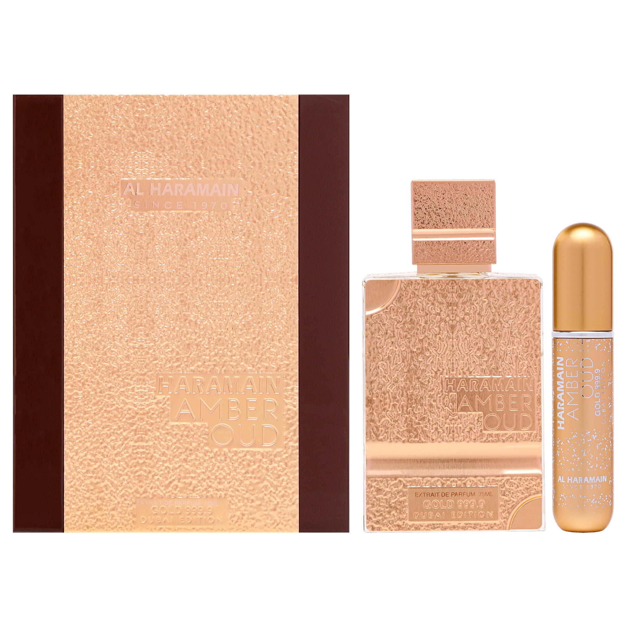 Perfume Al Haramain Ámbar Oud Oro 999,9 Dubai Edición Extrait De Parfum 75ml