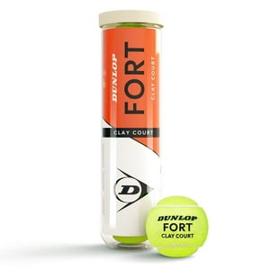 Tarro De Pelotas De Tenis Dunlop Fort Clay Court X4