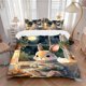 thumbnail image 1 of Anime Bunny Tea Party Bedding - Includes One Quilt Cover and Two Pillowcases (No Core) - Perfect for Bedroom and Guest Room Decoration Festive Gift Polyester Fa, 1 of 1