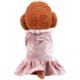 thumbnail image 2 of Vestido con arnés para perro con anilla en D, parche de conejo, encaje, princesa, falda para cachorro, otoño e invierno, pana gruesa, ropa para mascotas, vestidos para perros pequeños, atuendo para ni, 2 of 8