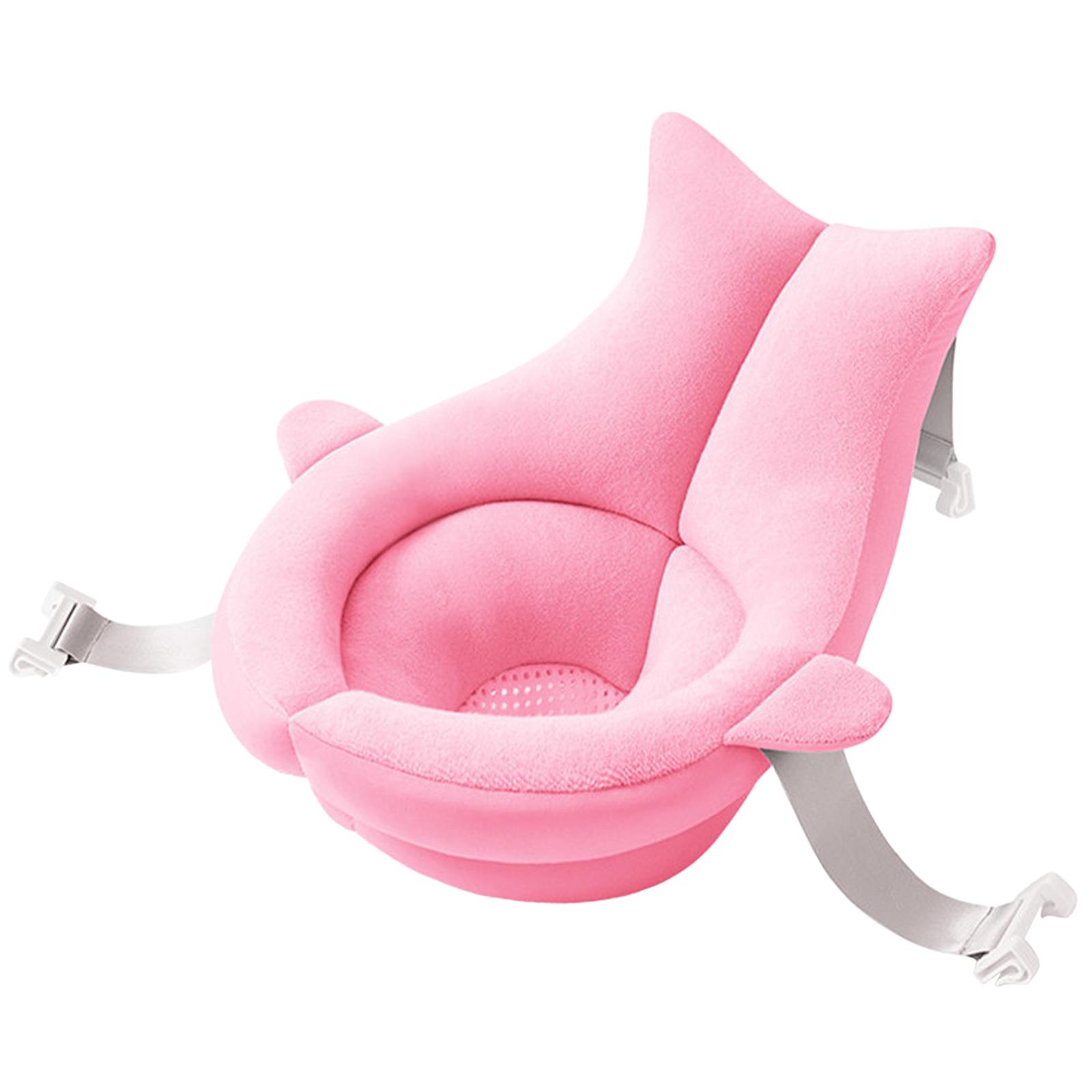 Ioensy - Bañera Para Bebé Asiento Forma De Ballena Antideslizante Ajustable Cómodo Infantil Rosa