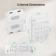 thumbnail image 2 of Caja multimedia empotrada para pared PEGZONE de 17", 2 of 7