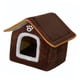 thumbnail image 4 of Refugio Para Mascotas Interior Extraíble Snooze Kennel Cat Bed Para Perro Pomeranian Poodle Brown Y S, 4 of 5
