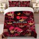 thumbnail image 1 of Alastor Character Collage Themed Printed Bedding Set Featuring a Soft Duvet Cover and Two Pillowcases, 1 of 5